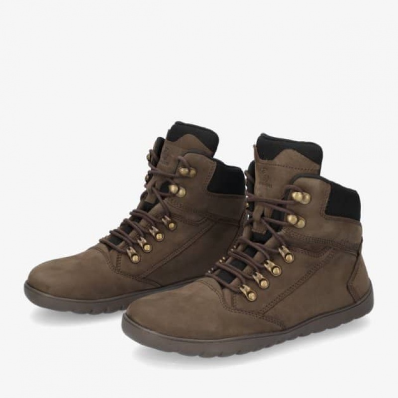 Groundies Ontario Barfuß Stiefel Herren Braun | FC44-503