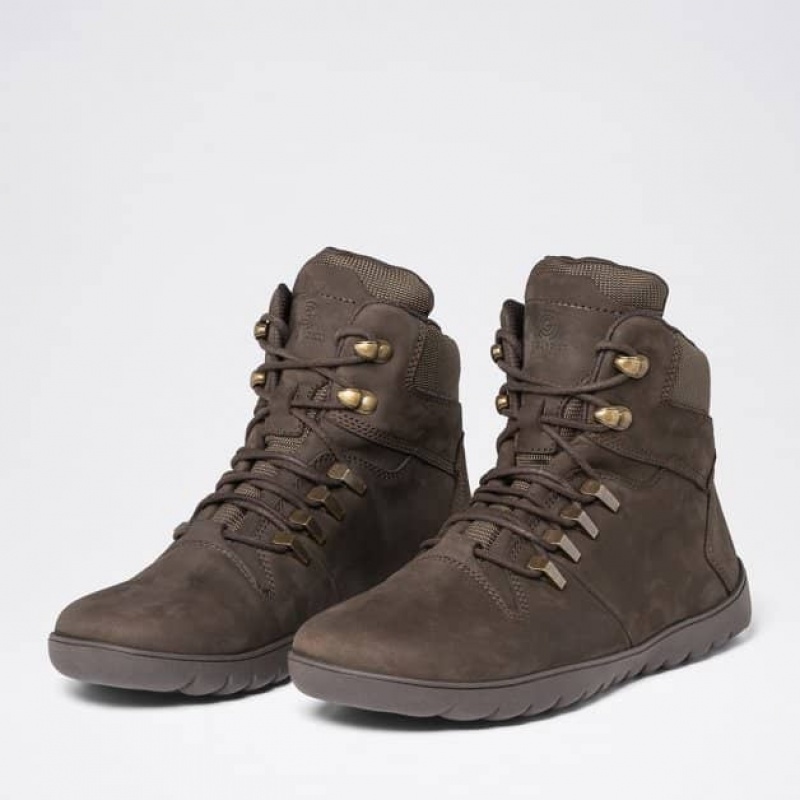 Groundies Ontario Barfuß Stiefel Herren Braun | XS59-791