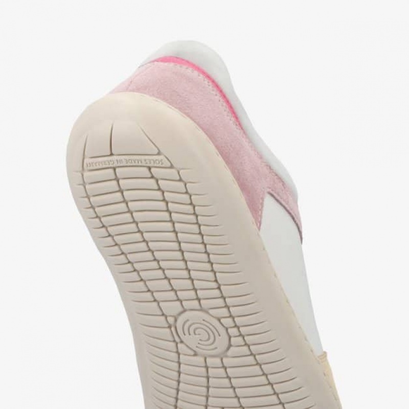 Groundies Orlando Barefoot+ Barfuß Sneaker Damen Weiß Beige Rosa | ZQ97-811