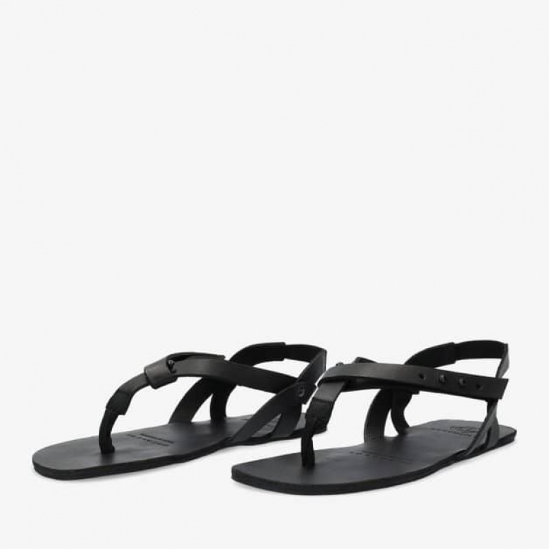 Groundies Riva Barfuß Sandalen Damen Schwarz | PI53-779