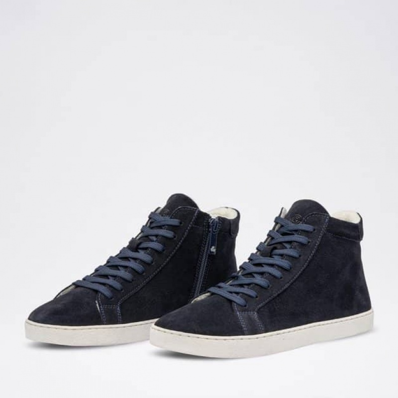 Groundies San Francisco Barfuß Sneaker Damen Navy | LD42-893