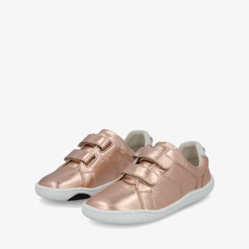 Groundies Universe Barfußschuhe Kinder Rosa Gold | VQ27-819