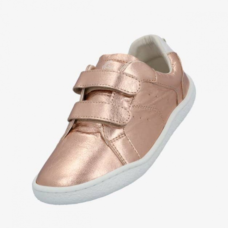 Groundies Universe Barfußschuhe Kinder Rosa Gold | VQ27-819