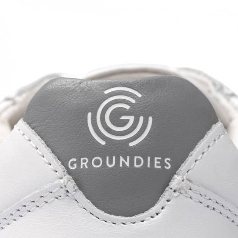 Groundies Universe Regular Barfuß Sneaker Damen Weiß Grau | CF94-810