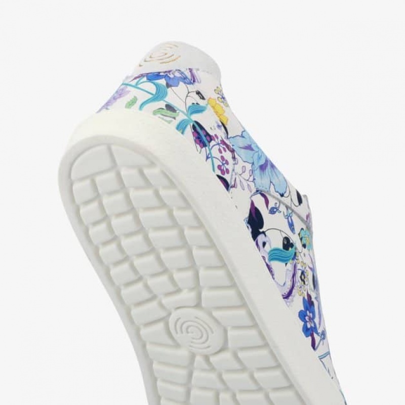 Groundies Universe X NAITO Barfuß Sneaker Damen Flowers | SS93-018