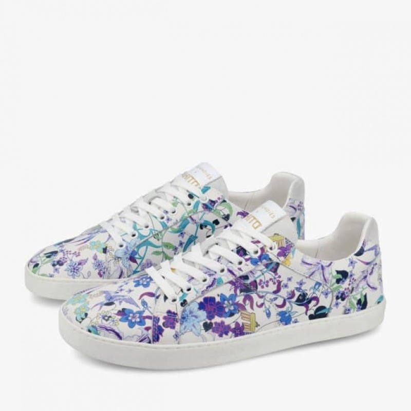 Groundies Universe X NAITO Barfuß Sneaker Damen Flowers | SS93-018