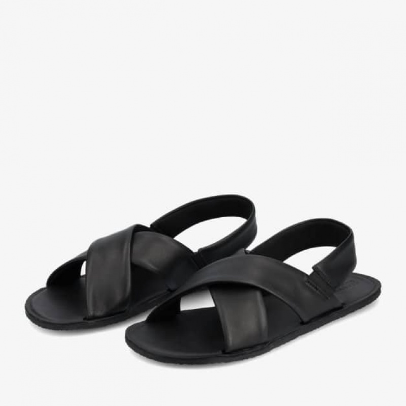 Groundies Verona Barfuß Sandalen Damen Schwarz | GL30-635