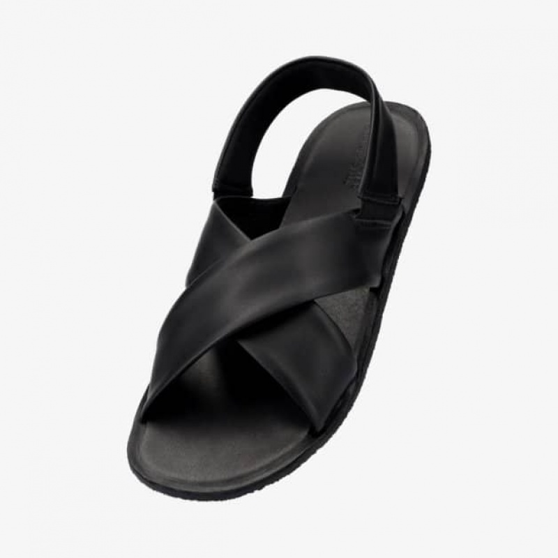 Groundies Verona Barfuß Sandalen Damen Schwarz | GL30-635