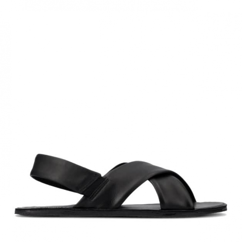 Groundies Verona Barfuß Sandalen Damen Schwarz | GL30-635